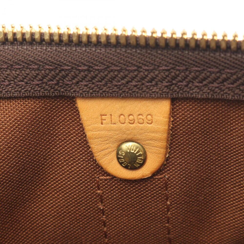LOUIS VUITTON Brown Monogram Leather Keepall 50 Boston Bag - Picture 5 of 12